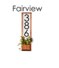 Fairview Address Sign Planter (Realtor Client Gifts)