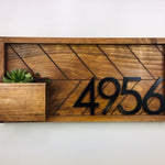 Weston House Number Plaque, Address Plaque, House Numbers, Address Numbers, Mailbox, House Number Planter, House Number Sign, Address Sign