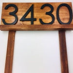 Benson Address Plaque, Number Sign, Address Numbers, Address Sign, Beach Cottage Decor, Beach Cottage Sign, House Number Plaque with Stakes