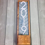 Fairview Vertical Address Sign Planter - Personalized House Number Sign and Address Plaque - Perfect Gift!