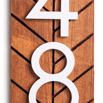 Chesapeake Vertical Address Plaque Sign, Porch Address Sign, Large Numbers, Number Sign for Outside , Personalized Address Sign for Home