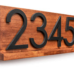 Delmar Personalized Modern Address Plaque for a Contemporary Home