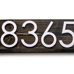 Delmar Custom House Sign - Modern Home Decor with Personalized Name and Numbers