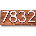 Delmar Custom House Sign - Modern Home Decor with Personalized Name and Numbers