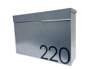 Mailbox Wall Mount, Modern Metal Mailbox in Classic Style - Unique Design with Mail Slot and Mail Storage - Powder Coated for Outdoor Décor