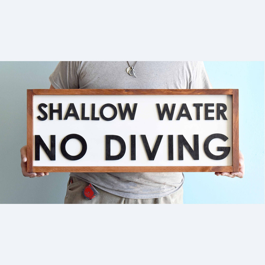 Pool Signs, Pool Rule Sign, No Diving! Fun Pool Decor for Backyards and Decks Personalized Pool Sign, Customizable Pool Rules, Deck Decor