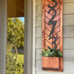 Fairview Vertical Address Sign Planter Unique Home Decor - Vertical Address Sign with Planter and House Numbers