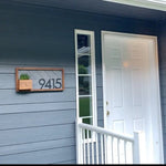 Weston Address Plaque | House Number | Planter Box | Address Sign | Address Plaque | Address Sign | Horizontal Address | House Numbers