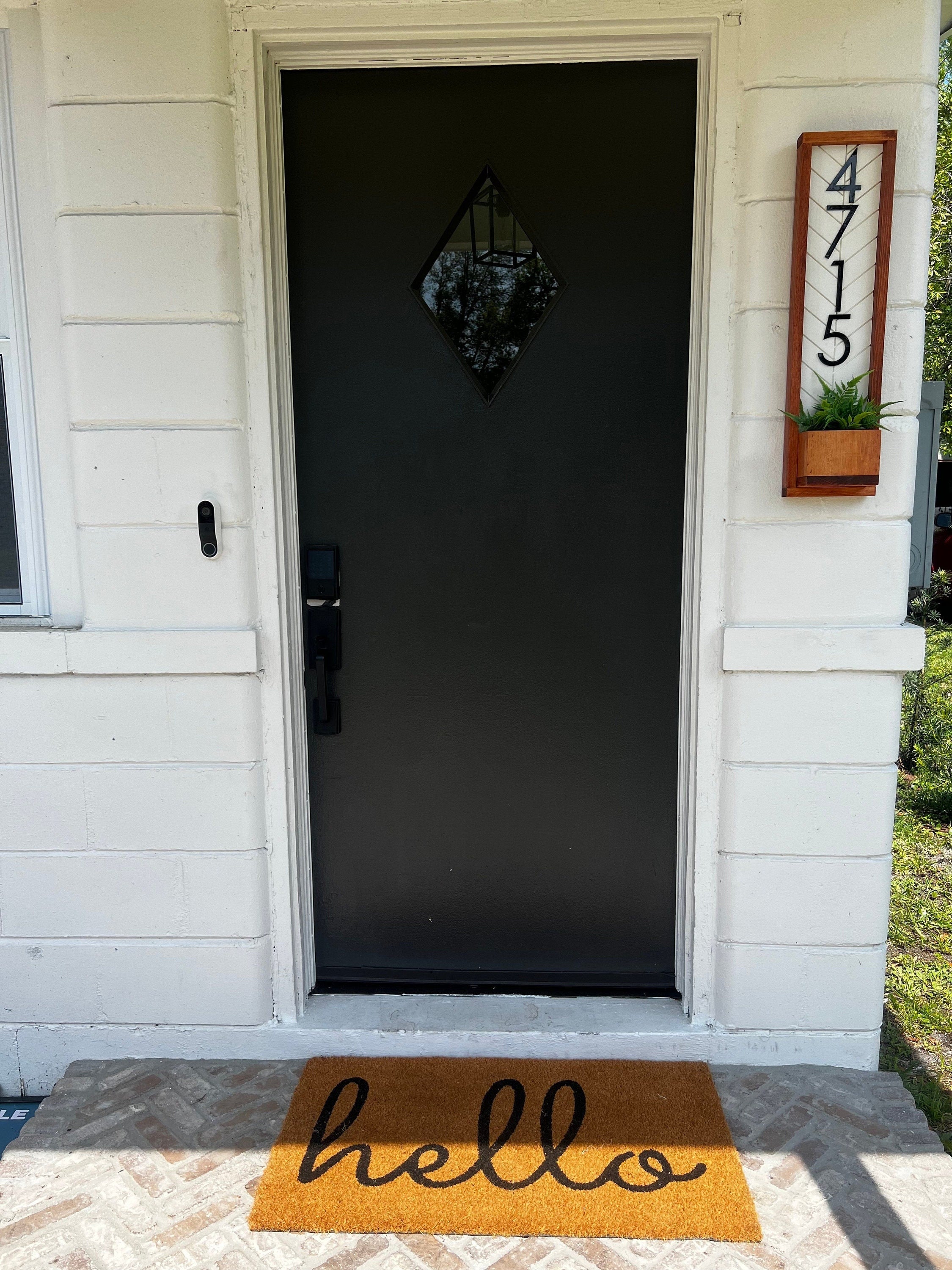 Fairview House Number Sign, Address Number, Vertical Address Sign Planter, House Number, Address Sign, Address Plaque Personalized Numbers