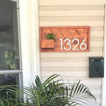 Weston Address Plaque | House Number | Planter Box | Address Sign | Address Plaque | Address Sign | Horizontal Address | House Numbers