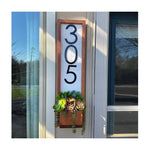 Fairveiw Reflective Vertical Address Sign Planter, House Number, House Number Sign, Address Sign, Plaque Numbers Sign, Housewarming Gift