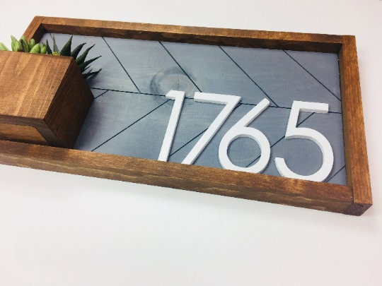 Weston House Number Plaque, Address Plaque, House Numbers, Address Numbers, Mailbox, House Number Planter, House Number Sign, Address Sign