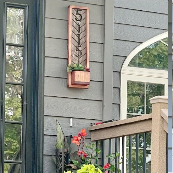 Fairview Rustic House Address Plaque - Unique House Numbers for Condo, Townhome, or Apartment