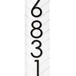 Chesapeake Modern UV & Weatherproof Acrylic Vertical Address Plaque - Personalized House Numbers for Outside and Porch