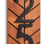 Chesapeake Housewarming Gift: Chesapeake Modern Address Plaque for Porch and Outside - Stylish House Numbers and Door Decor