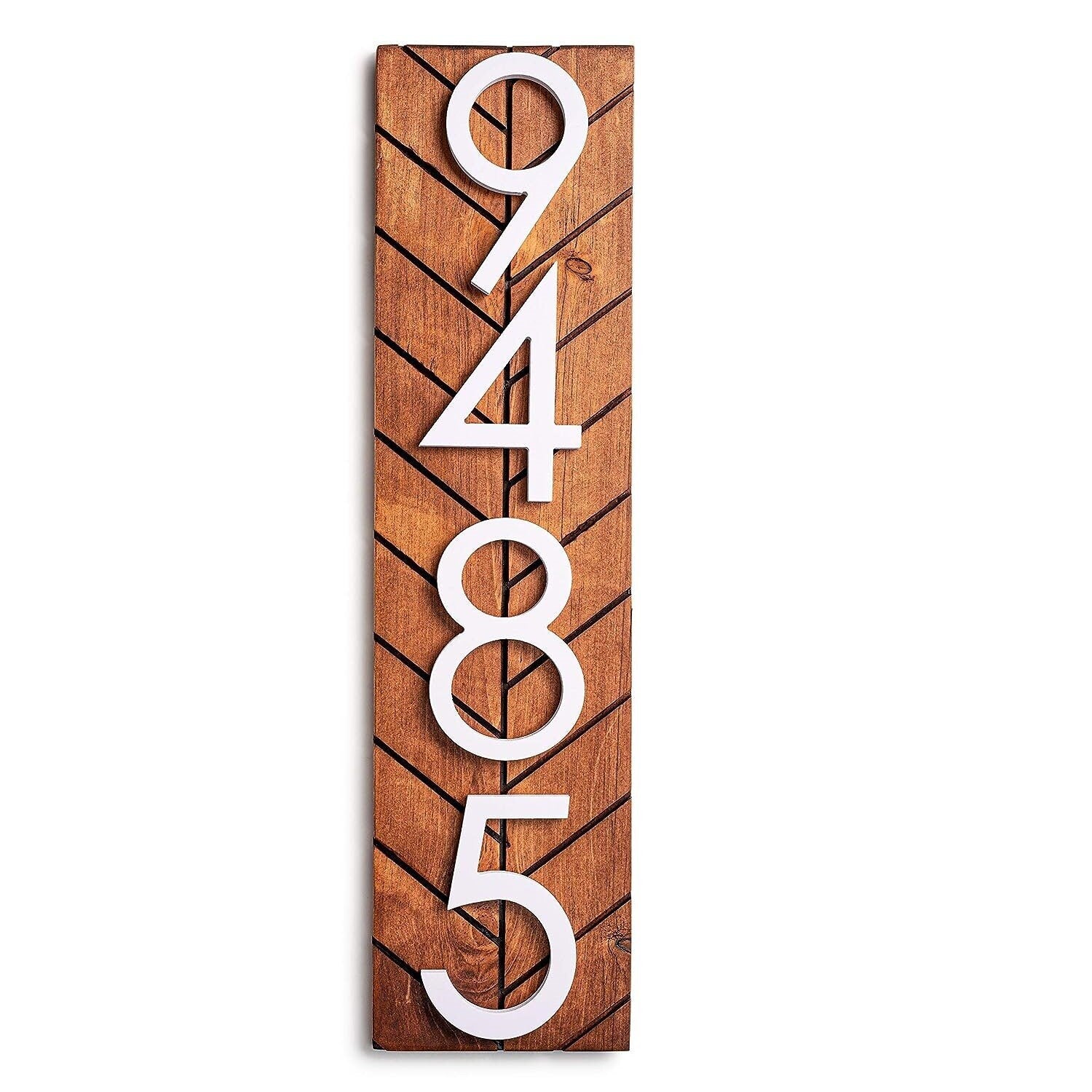 Chesapeake Sign - Enhance Your Curb Appeal with a Chesapeake Modern House Number Sign - Personalized Outdoor Address Plaque