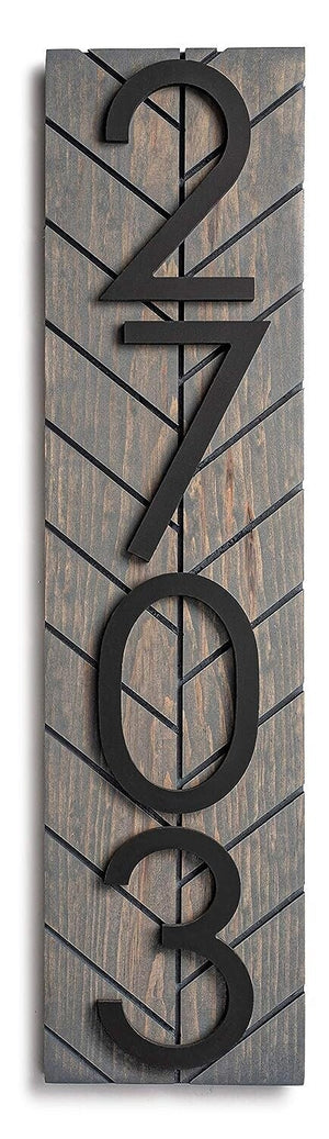 Chesapeake Sign - Enhance Your Curb Appeal with a Chesapeake Modern House Number Sign - Personalized Outdoor Address Plaque