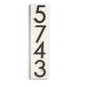 Chesapeake Sign - Enhance Your Curb Appeal with a Chesapeake Modern House Number Sign - Personalized Outdoor Address Plaque