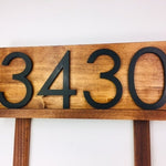 Benson Modern House Number Sign - Elegant Address Marker for Yard - Durable Outdoor Sign for Lawn Decor and Street Number