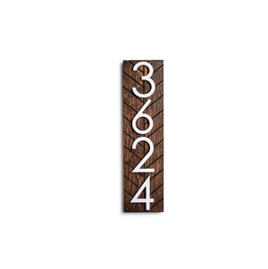 Chesapeake Housewarming Gift: Chesapeake Modern Address Plaque for Porch and Outside - Stylish House Numbers and Door Decor