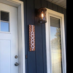 Chesapeake Housewarming Gift: Chesapeake Modern Address Plaque for Porch and Outside - Stylish House Numbers and Door Decor