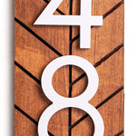 Chesapeake Housewarming Gift: Chesapeake Modern Address Plaque for Porch and Outside - Stylish House Numbers and Door Decor