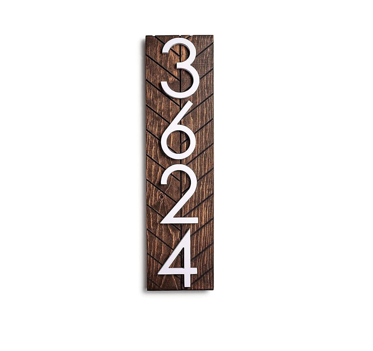 Chesapeake Sign - Enhance Your Curb Appeal with a Chesapeake Modern House Number Sign - Personalized Outdoor Address Plaque