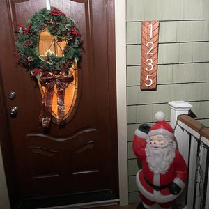 Chesapeake Winter Wonderland Curb Appeal: Handcrafted Rustic Holiday Wood Sign for Porch Decorations