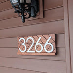 Towson Unique House Address Marker - Personalized House Number Art for a Distinctive New Home Sign