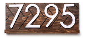 Towson Unique House Address Marker - Personalized House Number Art for a Distinctive New Home Sign