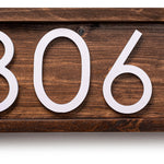 Tanyard Handmade Wooden House Number Plaque - Farmhouse Address Sign for Personalized Touch