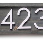 Tanyard Handmade Wooden House Number Plaque - Farmhouse Address Sign for Personalized Touch