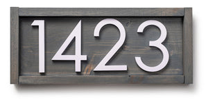 Tanyard Handmade Wooden House Number Plaque - Farmhouse Address Sign for Personalized Touch