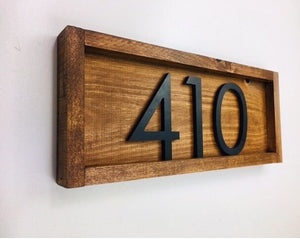 Tanyard Handmade Wooden House Number Plaque - Farmhouse Address Sign for Personalized Touch