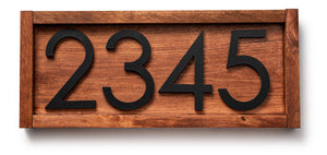 Tanyard Handmade Wooden House Number Plaque - Farmhouse Address Sign for Personalized Touch