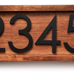 Tanyard Stylish Farmhouse House Numbers | Contemporary Address Sign | Personalized Address Numbers Plaque