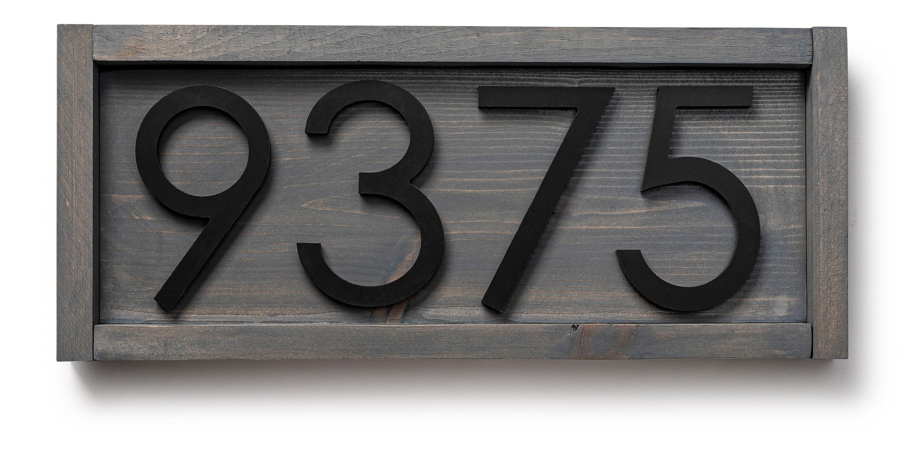 Tanyard modern house numbers, contemporary address sign, large address plaque, personalized address numbers sign, farmhouse house number