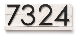 Towson Sleek and Stylish Modern Address Plaque - Personalized House Number Sign for Curb Appeal and Housewarming Gift