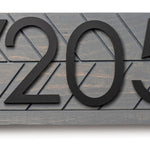 Towson Sleek and Stylish Modern Address Plaque - Personalized House Number Sign for Curb Appeal and Housewarming Gift