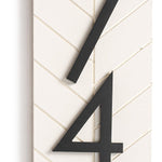 Chesapeake Black Large Outdoor Address Number Sign - Modern Personalized Address Plaque for Outside