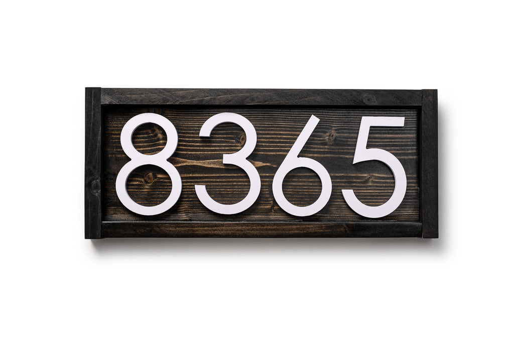 Tanyard modern house numbers, contemporary address sign, large address plaque, personalized address numbers sign, farmhouse house number