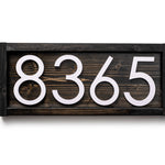 Tanyard Stylish Farmhouse House Numbers | Contemporary Address Sign | Personalized Address Numbers Plaque