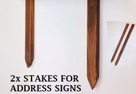 Stakes | great for address plaques and yard signs! | walnut, dark walnut, ebony, white, grey | libertytradeco | yard stakes | yard sign