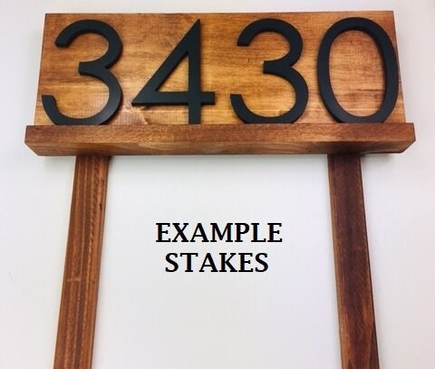 Stakes | great for address plaques and yard signs! | walnut, dark walnut, ebony, white, grey | libertytradeco | yard stakes | yard sign