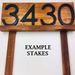 Stakes | great for address plaques and yard signs! | walnut, dark walnut, ebony, white, grey | libertytradeco | yard stakes | yard sign
