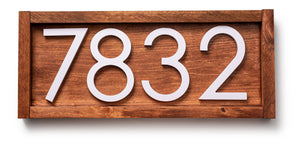 Tanyard Handmade Wooden House Number Plaque - Farmhouse Address Sign for Personalized Touch