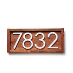 Tanyard Stylish Farmhouse House Numbers | Contemporary Address Sign | Personalized Address Numbers Plaque