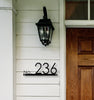 Hazelton Minimalist Street Address Sign - Custom House Numbers Plaque