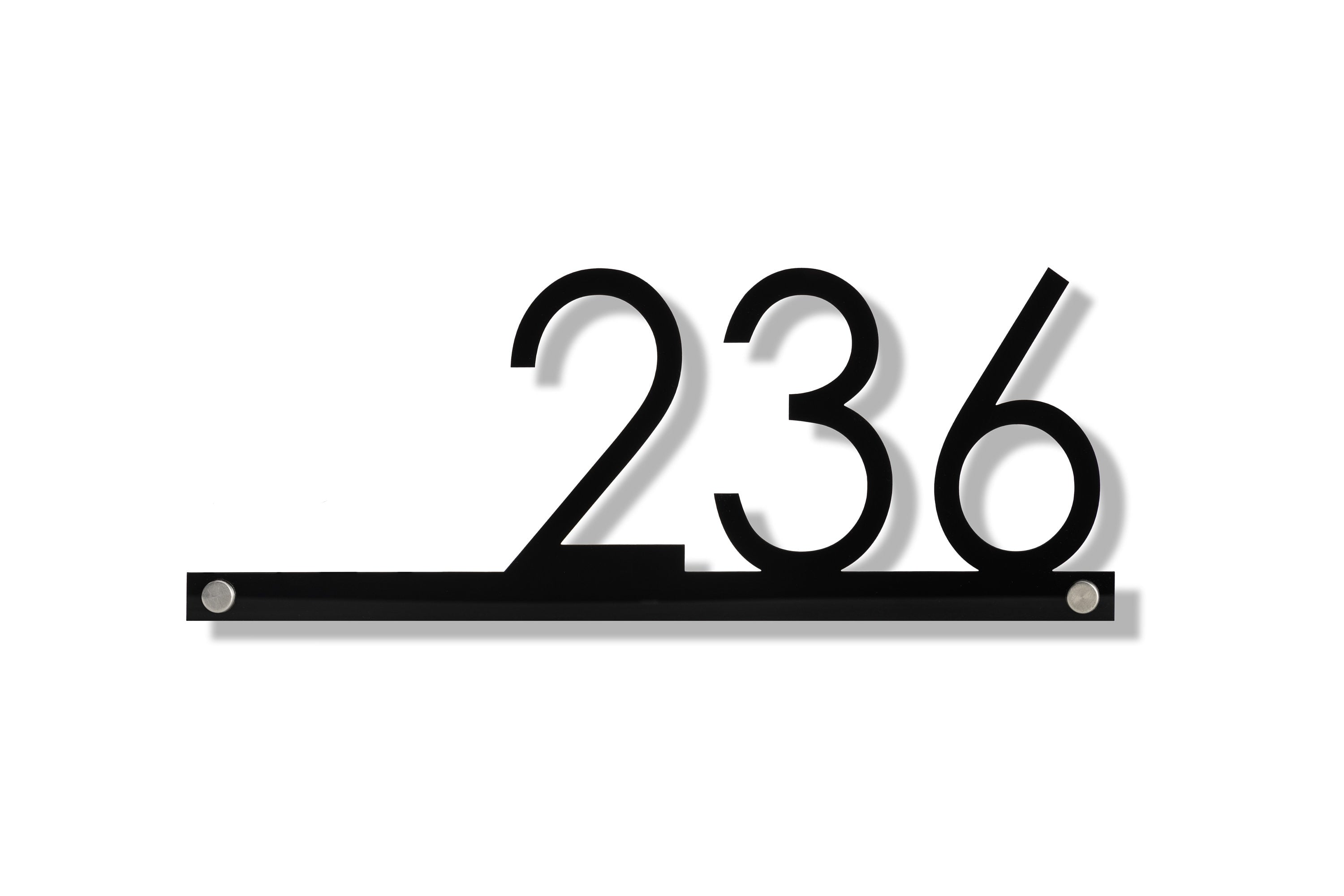 Hazelton Minimalist Street Address Sign - Custom House Numbers Plaque