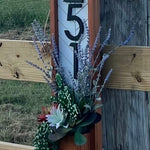 Fairview Family Name Sign & House Number Plaque - Rustic Style Porch Decor - Home Sweet Home Gift